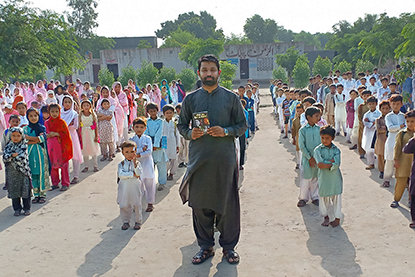 Muhammad Tayiib, a human rights activist and lawyer from Pakistan, uses his voice to fight for children’s rights to education.