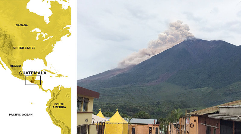 Volcán de Fuego erupted in Guatemala