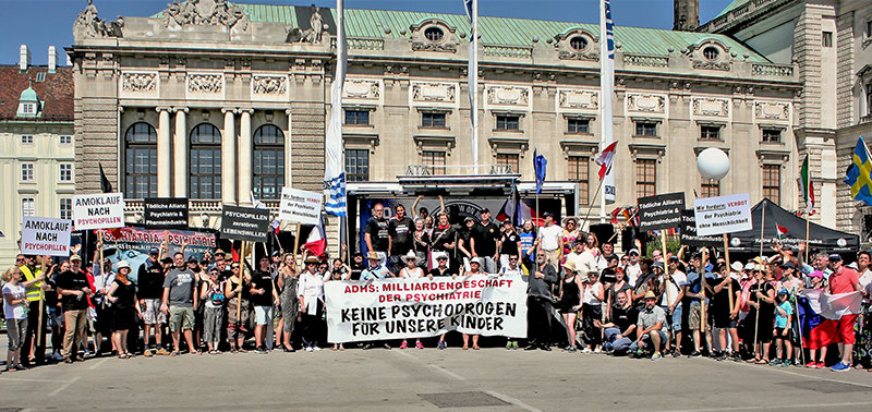 VIENNA: CCHR rally on psychiatric Congress